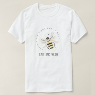 Camiseta Avô Pastel Fofo Para Abelha Chuveiro de Bebê Neutr