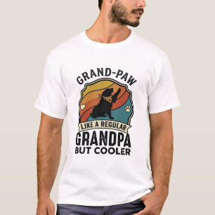 Camiseta Avô Pata Vovô Cachorro Retro Pôr do Sol Bandana_1