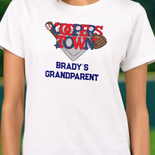 Camiseta Avô Patriótico de Jogador de Beisebol de Coopersto