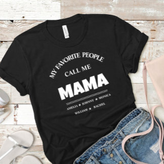 Camiseta Avó Personalizada com nomes Mamãe