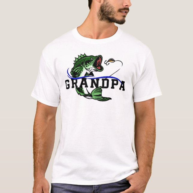 Camiseta Avô Pescador de Robalo (Frente)