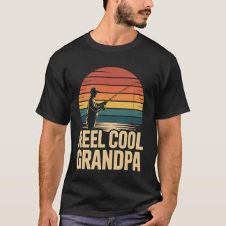 Camiseta Avô Pescaria Carrete Retro Legal Motivo do Avô