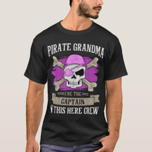Camiseta Avó Pirata Caribe Capitão Avó