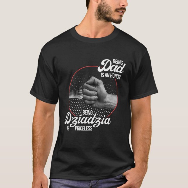 Camiseta Avô Polonês Sendo Dziadzia É Pais Sem Preço (Frente)