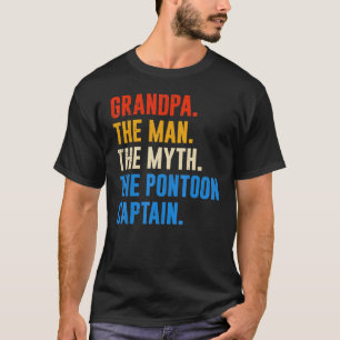 Camiseta Avô Pontoon Avô Homem Mito Pontoon Capta