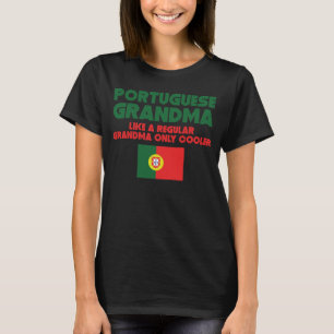 Camiseta Avó portuguesa como um Coo regular da avó somente