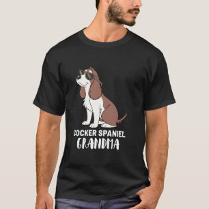Camiseta Avó Proprietária de Cachorro Cocker Spaniel