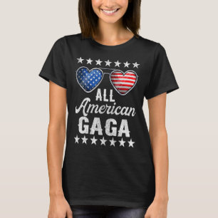 Camiseta Avó Quarto De Julho Mulher Toda Gaga Americana