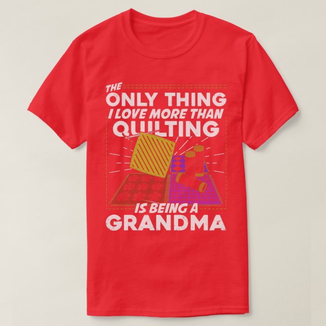Camiseta Avó Quilter Avó Gift (Frente do Design)