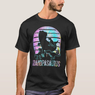 Camiseta Avô Retro Avô Saurus Dinossaur Kid Fa
