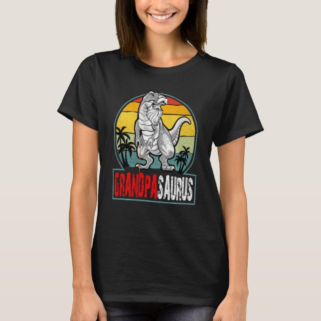 Camiseta Avô Rex Dinossauro Rex Avô Saurus (Frente)