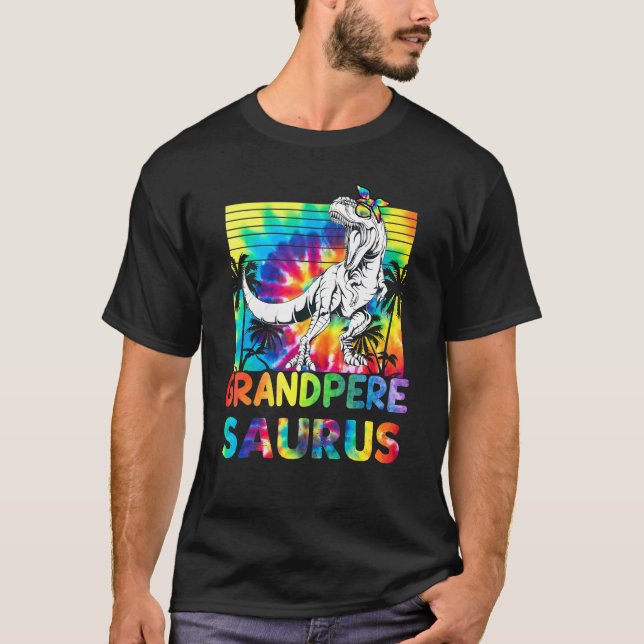Camiseta Avô Rex Mãe Dinossauro Avô Saurus (Frente)