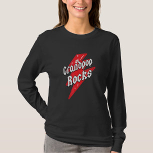 Camiseta Avô Rocks Dias de os pais Netos Adoram Vovô
