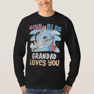 Camiseta Avô Rosa ou Azul ama você o melhor vovô de sempre