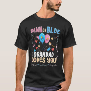 Camiseta Avô Rosa ou Azul ama você o melhor vovô de sempre