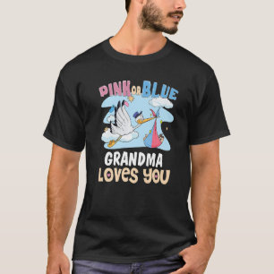 Camiseta Avó Rosa ou Azul Te Ama A Melhor Vovó Alguma Vez