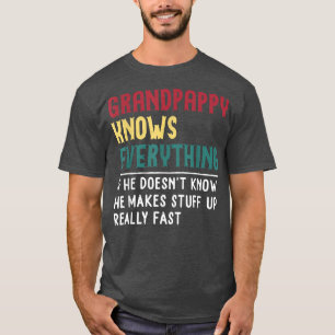 Camiseta Avô sabe tudo Dia de os pais para o G engraçado