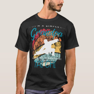 Camiseta Avô Simples Tai Chi Bliss - Chá Whimsical para