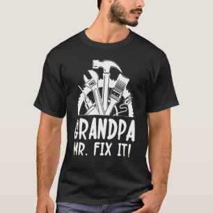 Camiseta Avô, Sr. Fix, Feliz Dia do Pai, Plumbe Mecânico