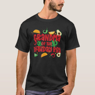 Camiseta Avó Taco Twósday Fiesta Taco Aniversário Tema Bo