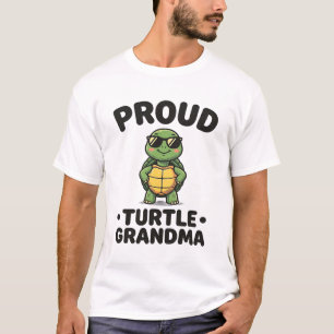 Camiseta Avó Tartaruga Orgulhosa Design de Tartaruga Vintag