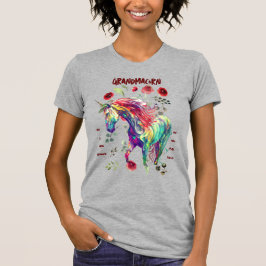 Camiseta Avó Unicorn fascinante
