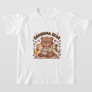 Camiseta Avó Urso Abraço Fofo