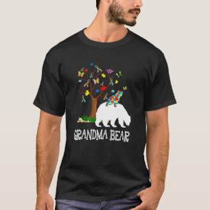 Camiseta Avó Urso Conscientização do Autismo Apoia Adulto A