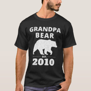 Camiseta Avô Urso Est 2010 Urso Vintage Para Avô