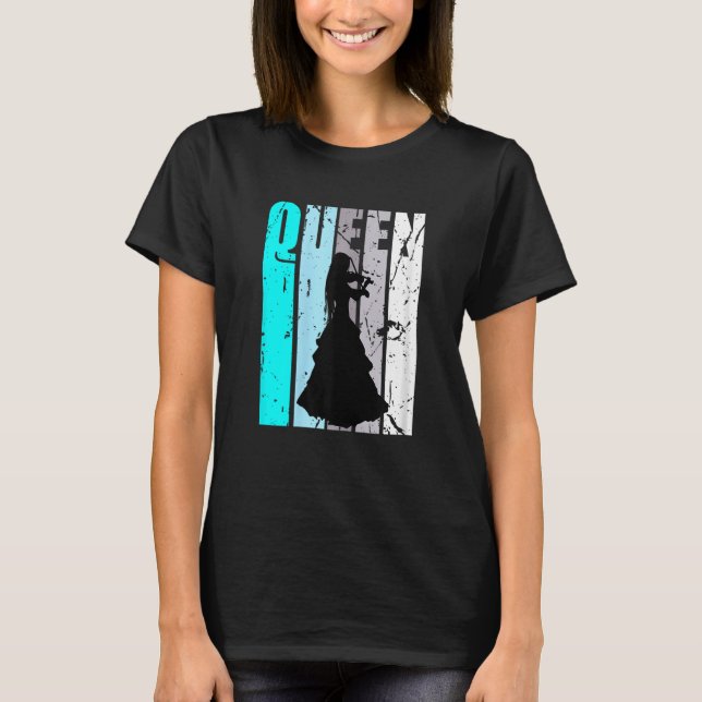 Camiseta Avô Violin Queen Champion (Frente)