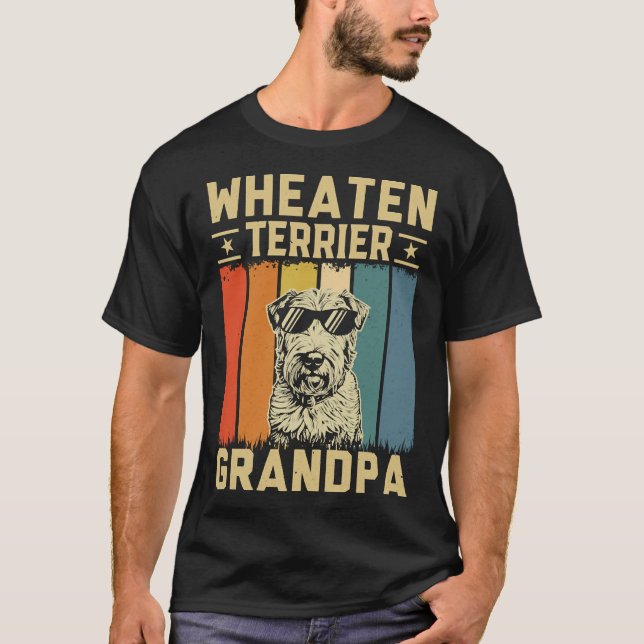 Camiseta Avô Wheaten Terrier (Frente)