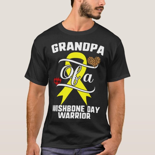 Camiseta Avô Wishbone Day Lepard Xadrez Família Buffalo (Frente)