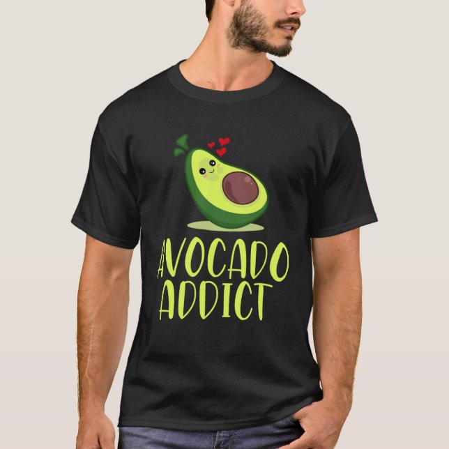 Camiseta Avocado Addict Guacamole Fruits Vegetables Broccol (Frente)