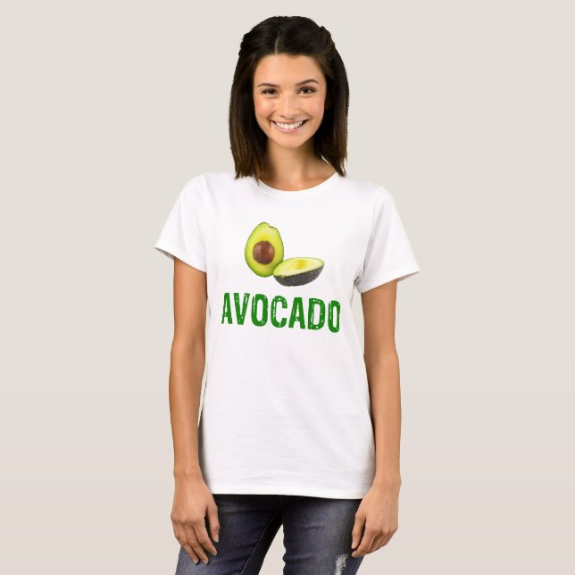 Camiseta Avocado, adoro abacate (Frente Completa)