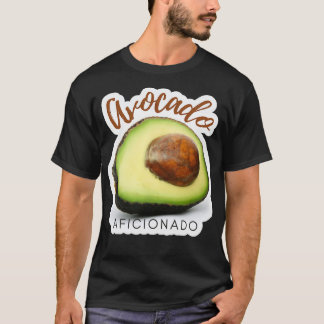Camiseta Avocado Aficionado Funny Vegan e Memória Vegetaria