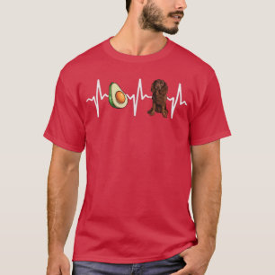 Camiseta Avocado American Water Spaniel Heartbeat Dog Lover