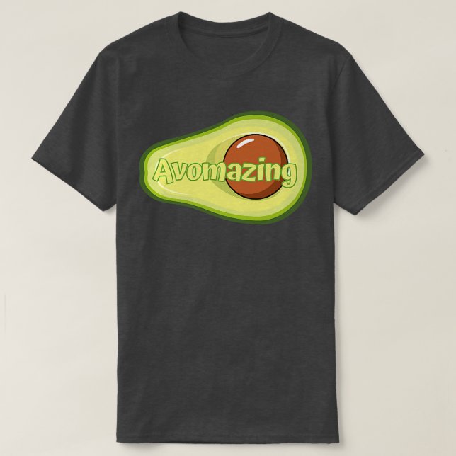 Camiseta Avocado Avocado Avompastoreio vegetariano Comida s (Frente do Design)