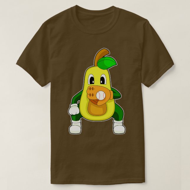 Camiseta Avocado Baseball Glove Sports (Frente do Design)
