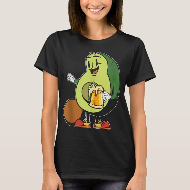 Camiseta Avocado Beer Álcool Drinker Bebida Tropical (Frente)