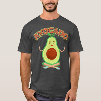 Camiseta Avocado Bonito YogaAyogado Comendo Saudável