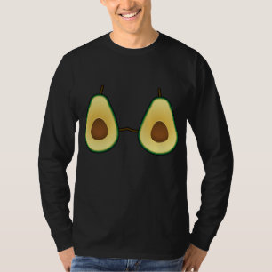 Camiseta Avocado Bra Costume Bonito Fruta Fácil Presente no