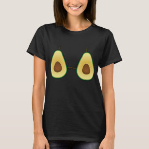 Camiseta Avocado Bra Costume Bonito Fruta Fácil Presente no