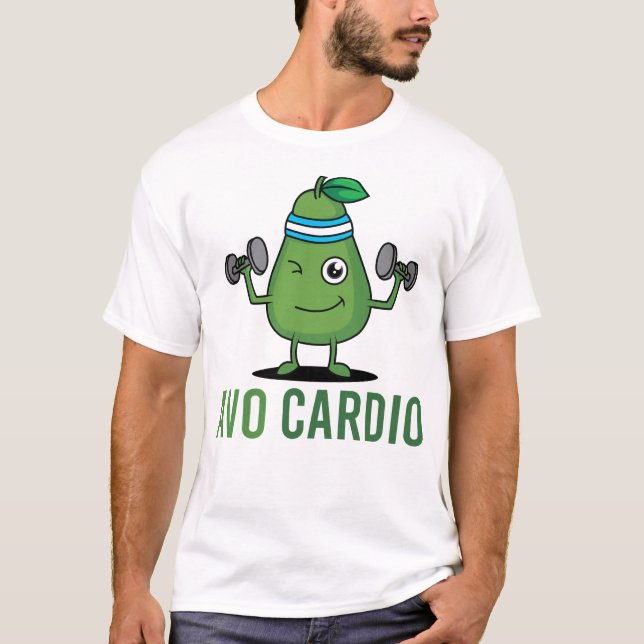 Camiseta Avocado Cardio Gym (Frente)