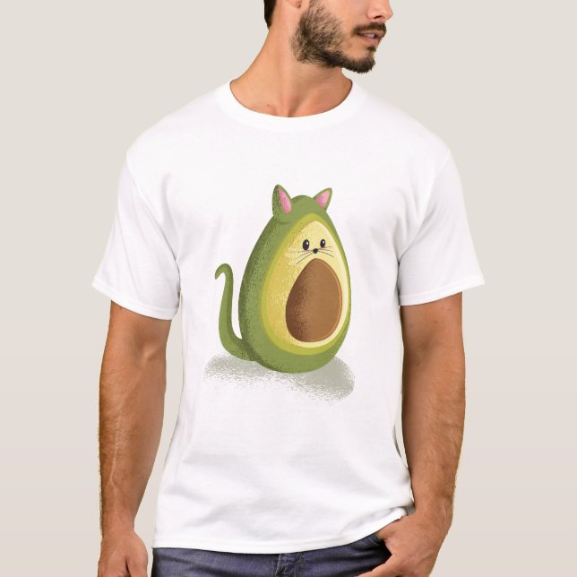Camiseta Avocado Cat (Frente)