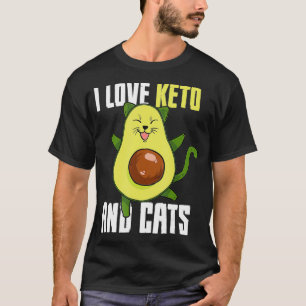 Camiseta Avocado Cat Lover Keto Dieta Avocato