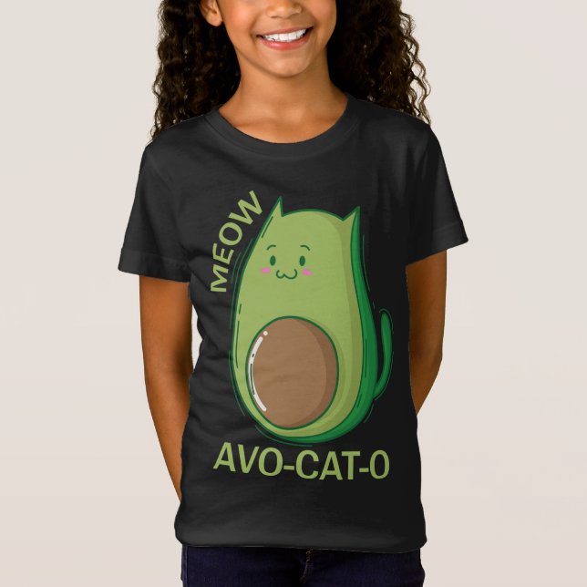 Camiseta Avocado Cats Avo - Cat - O (Frente)