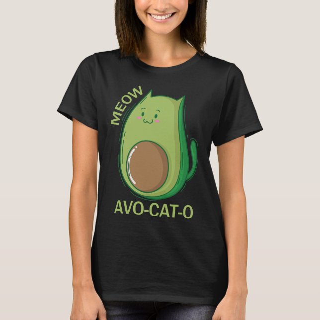 Camiseta Avocado Cats Avo - Cat - O (Frente)