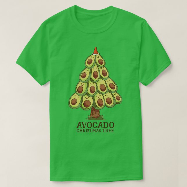 Camiseta AVOCADO CHRISTMAS TREE Classic (Frente do Design)