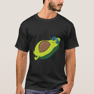 Camiseta Avocado com óculos de sol Relaxamento vegetal do a