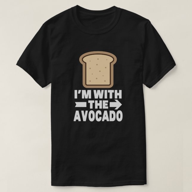 Camiseta Avocado com roupa de Dia das Bruxas de Brinde (Frente do Design)